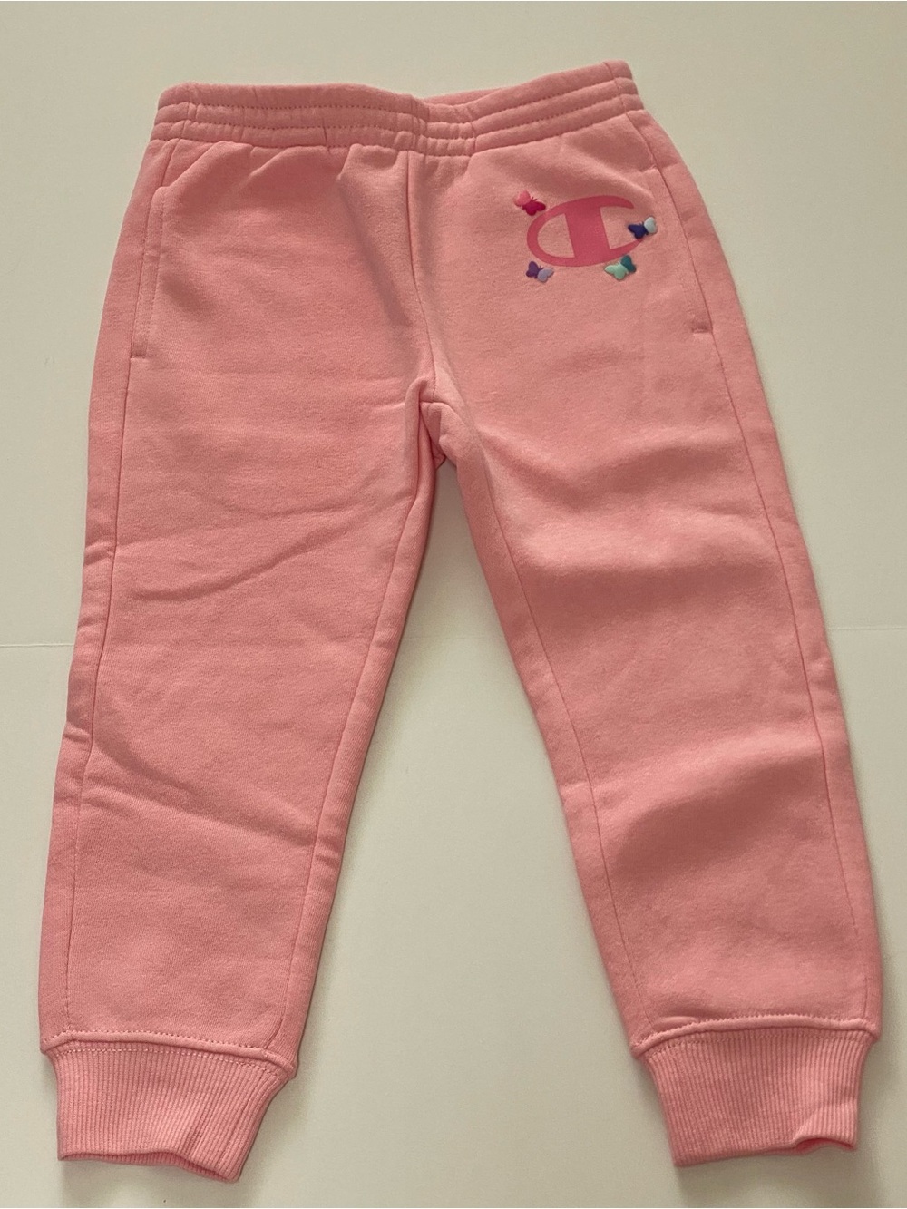 Champion Pink Kids Hoodie & Sweatpants Set with Butterfly Accents - Picture 3 of 8